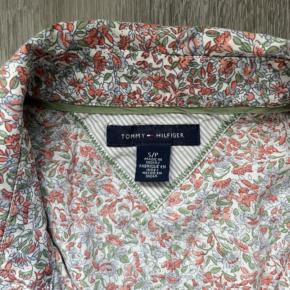 Tommy Hilfiger Women's Floral Shirt Dress Roll Tab Sleeve Boho Cottagecore S - Picture 3 of 14